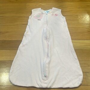 Halo girls striped cotton sleep sack size small birth to 6 mos .